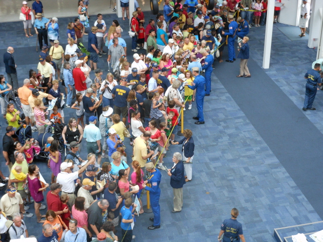 The Blue Angel autograph session at the National Naval Aviation Museum