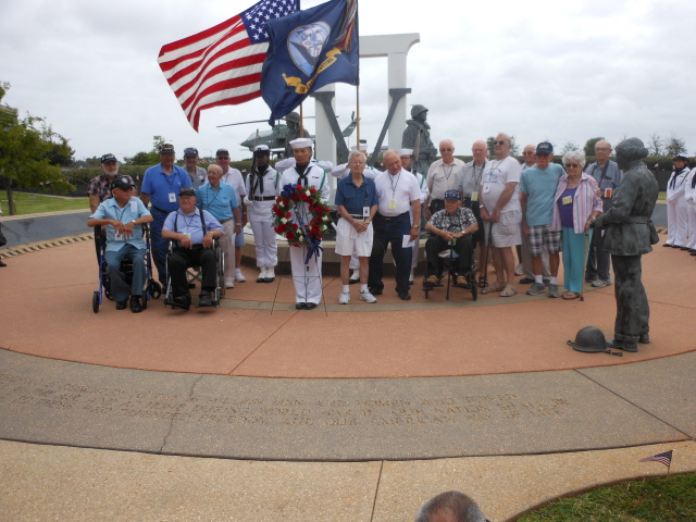 Memorial service at Veteran's Memorial Park