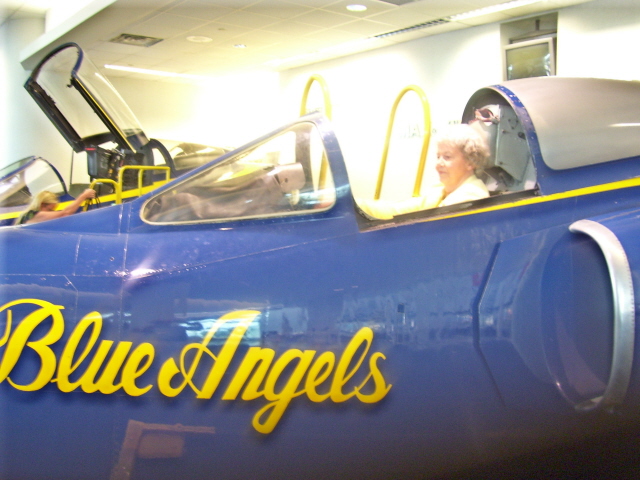 A Blue Angel Want-To-Be trying out at the Museum