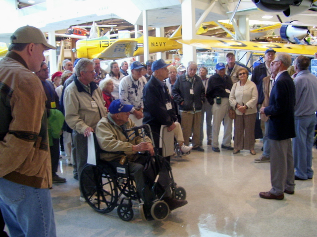 Tour at the National Naval Aviation Museum with our guide Chuck Wheeler