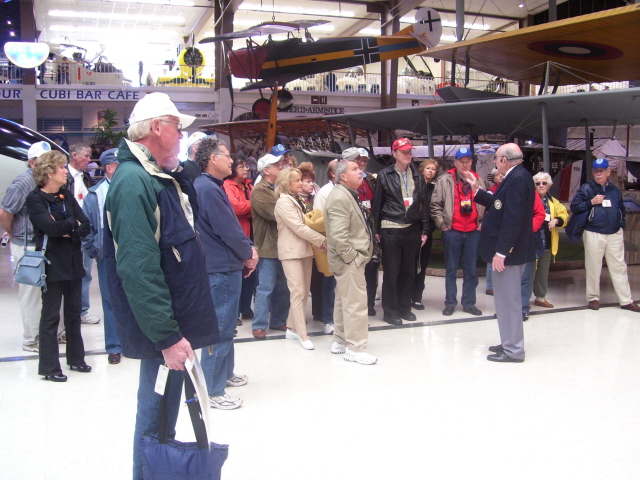 Tour at the National Naval Aviation Museum with our guide George Young
