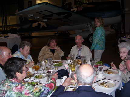 Dinner on the Cabot Flight Deck