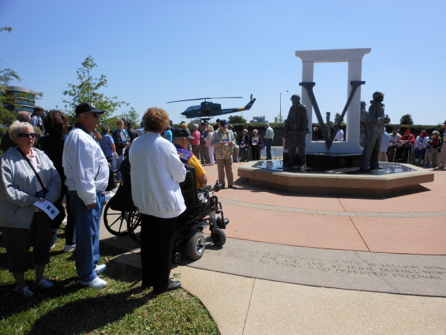 Memorial service at Veteran's Memorial Park