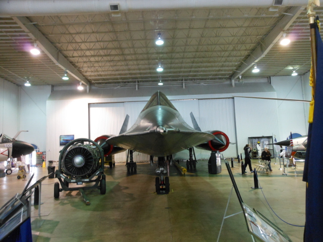 In the Aircraft Pavilion with the SR-71 Blackbird