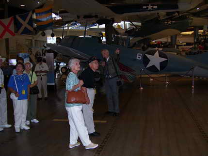On tour of the National Museum of Naval Aviation
