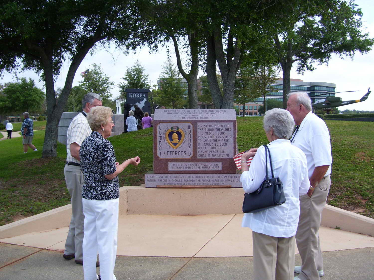 Veterans Memorial Park Purple Heart Memorial