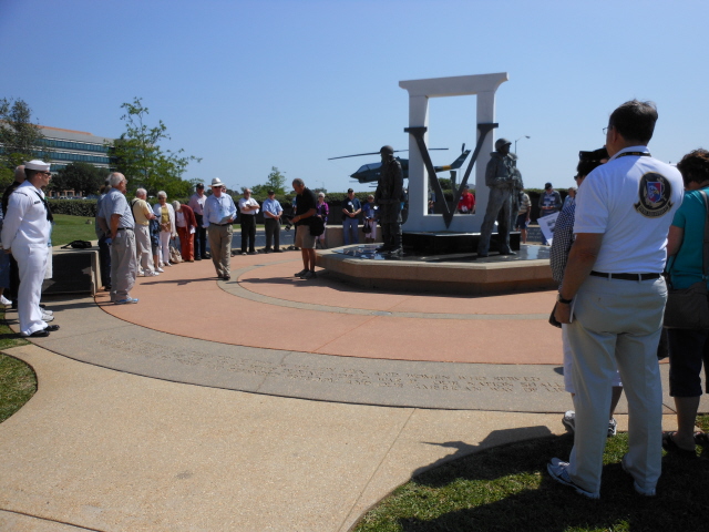 Memorial service at the Veteran's Memorial Park